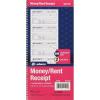 Adams Money and Rent Receipt Book, 2-Part Carbonless, 5-1/4 x 11, Spiral Bound, 200 Sets per Book, 4 Receipts per Page (SC1152)(Larger Pack)