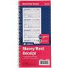 Adams Money and Rent Receipt Book, 2-Part Carbonless, 5-1/4 x 11, Spiral Bound, 200 Sets per Book, 4 Receipts per Page (SC1152)(Smaller pack)