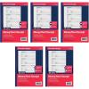 Adams Money and Rent Receipt Books, 3-Part Carbonless, 7-5/8″ x 10-7/8″, Bound Wraparound Cover, 100 Sets per Book, 4 Receipts per Page, 5 Books per Pack (TC1182-5)(7-5/8 x 10-7/8)