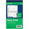Adams Sales Order Book, 2-Part, Carbonless, White/Canary, 4-3/16 x 7-3/16 Inches, 50 Sets per Book (DC4705)(3 Books)
