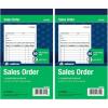 Adams Sales Order Book, 2-Part, Carbonless, White/Canary, 4-3/16 x 7-3/16 Inches, 50 Sets per Book (DC4705)(50 Count (Pack of 2))