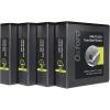 Oxford 3 Ring Binders, 1 inch ONE-Touch Easy Open D Rings, Durable Binders for School and Office, ClearVue, Xtralife Hinge, Non-Stick, PVC-Free, Black, Holds 250 Sheets, 4 PK (79903)(2.0 Inch)