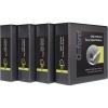 Oxford 3 Ring Binders, 1 inch ONE-Touch Easy Open D Rings, Durable Binders for School and Office, ClearVue, Xtralife Hinge, Non-Stick, PVC-Free, Black, Holds 250 Sheets, 4 PK (79903)(3 Inch)