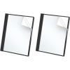 Oxford Clear Front Report Covers, Black, Letter Size, 25 per box (55806EE)(Black)