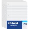 Oxford Loose Leaf Paper, 500 Sheets, College Rule Filler Notebook Paper, 8-1/2″ x 11″, 3-Hole Punched Fits 3-Ring Binders (62349)(1000 Count)
