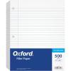 Oxford Loose Leaf Paper, 500 Sheets, College Rule Filler Notebook Paper, 8-1/2″ x 11″, 3-Hole Punched Fits 3-Ring Binders (62349)(500 Count)