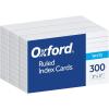 Oxford Ruled Index Cards, 3″ x 5″, White, Lined Index Flashcards, 300 per Pack (10022)(3 X 5)