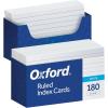Oxford Ruled Index Cards, 3″ x 5″, White, Lined Index Flashcards, 300 per Pack (10022)(3 X 5 with Tray)
