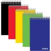 Oxford Spiral Memo Pads, Top Wire Bound, 3 x 5 Inch Pocket Notepad, College Ruled, Assorted Primary Colors, 75 Sheets, 5 Pack (25091)