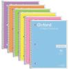 Oxford Spiral Notebook, 1 Subject, College Ruled Paper, 8 x 10-1/2 Inch, Pastel Pink, Orange, Yellow, Green, Blue and Purple, 70 Sheets (63756), Set of 6(College Rule (Pack of 8))
