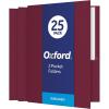 Oxford Twin-Pocket Folders, Textured Paper, Letter Size, Royal Blue, Holds 100 Sheets, Box of 25 (57512EE)(Burgundy)
