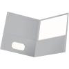 Oxford Twin-Pocket Folders, Textured Paper, Letter Size, Royal Blue, Holds 100 Sheets, Box of 25 (57512EE)(Gray)