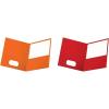 Oxford Twin-Pocket Folders, Textured Paper, Letter Size, Royal Blue, Holds 100 Sheets, Box of 25 (57512EE)(Orange)