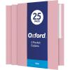 Oxford Twin-Pocket Folders, Textured Paper, Letter Size, Royal Blue, Holds 100 Sheets, Box of 25 (57512EE)(Pink)