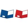 Oxford Twin-Pocket Folders, Textured Paper, Letter Size, Royal Blue, Holds 100 Sheets, Box of 25 (57512EE)(Royal Blue)