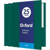 Oxford Twin-Pocket Folders, Textured Paper, Letter Size, Royal Blue, Holds 100 Sheets, Box of 25 (57512EE)(Teal)