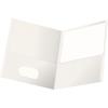 Oxford Twin-Pocket Folders, Textured Paper, Letter Size, Royal Blue, Holds 100 Sheets, Box of 25 (57512EE)(White)