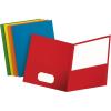 Oxford Two-Pocket Folders, Assorted Colors, Letter Size, 25 per box (57513)(50)