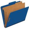 Pendaflex® Classification Folders, 2 Dividers, 2″ Fasteners, Letter, Dark Blue, 10/Box (24132P)(Specialty)