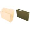 Pendaflex File Folders, Letter Size, 8-1/2″ x 11″, Classic Manila, 1/3-Cut Tabs in Left, Right, Center Positions, 100 Per Box (65213)(1/3 Cut  100 Box + Folders  Legal Size)
