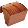 Pendaflex Heavy Duty Expanding File with Extra-Thick Cover, Tyvek Reinforced Edges, 21 Pockets, A–Z Tabs, Elastic Cord Closure, Letter Size (R117ALHD),Brown(File)