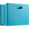 Pendaflex Mobile File Box with Handles, Easy Set Up, Collapse Down and Store Away, 13″ W x 10″ H x 6.5″ D, Holds Letter Size Files, White (126119)(Teal)