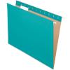 Pendaflex Recycled Hanging Folders, Letter Size, Aqua, 1/5 Cut, 25/BX (81616)(Aqua)