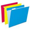Pendaflex Recycled Hanging Folders, Letter Size, Aqua, 1/5 Cut, 25/BX (81616)(Assorted Primary Colors)