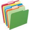 Pendaflex Two-Tone Color File Folders, Letter Size, Assorted Colors, 1/3 Cut, 100 per box (152 1/3 ASST)(Assorted Colors)
