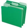 Pendaflex Two-Tone Color File Folders, Letter Size, Assorted Colors, 1/3 Cut, 100 per box (152 1/3 ASST)(Bright Green)