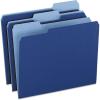 Pendaflex Two-Tone Color File Folders, Letter Size, Assorted Colors, 1/3 Cut, 100 per box (152 1/3 ASST)(Navy)