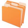 Pendaflex Two-Tone Color File Folders, Letter Size, Assorted Colors, 1/3 Cut, 100 per box (152 1/3 ASST)(Orange)