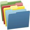 Pendaflex Two-Tone Color File Folders, Letter Size, Assorted Colors (Bright Green, Yellow, Red, Blue), 1/3-Cut Tabs, Assorted, 36 Pack (03086), 4-color(Pack of 36)