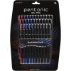 Pentonic Gel Pens, 24 Count, Mixed Pack (12 Assorted Color Pens, 12 Glitter Pens), Medium & Fine Point, Smooth Writing For Journaling (1002355)(Black  Blue  Red Gel)