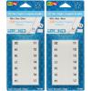 Redi-Tag Numbered Tabs, Pre-Printed Divider Tabs, Permanent Adhesive Index Labels, Divider Labels for School, Home and Office, 7/16″ x 1″, 104 Tabs Per Pack, (B31001)(104 Count (Pack of 2))