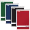 TOPS Spiral Steno Books, 6″ x 9″, Gregg Rule White Paper, Assorted Covers, 80 Sheets per Book/4 Books per Pack (80220)(White Paper)