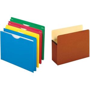 Pendaflex Color Reinforced File Jacket, 2-Inch Expanding Jacket, Letter Size, Assorted Colors, 8 Pack (12003EE)(Assorted)