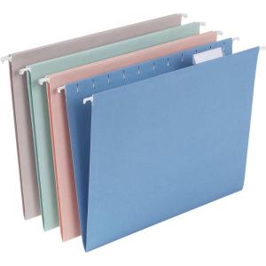 Pendaflex Hanging File Folders, Letter Size, Assorted Colors for Home, Office Filing Cabinet, 1/5-Cut Adjustable Tabs, 25 Per Box (81698)