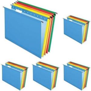Pendaflex SureHook Reinforced Hanging Folders, Letter Size, Assorted Colors, 20 per Box (6152 1/5 ASST)(Assorted Colors)