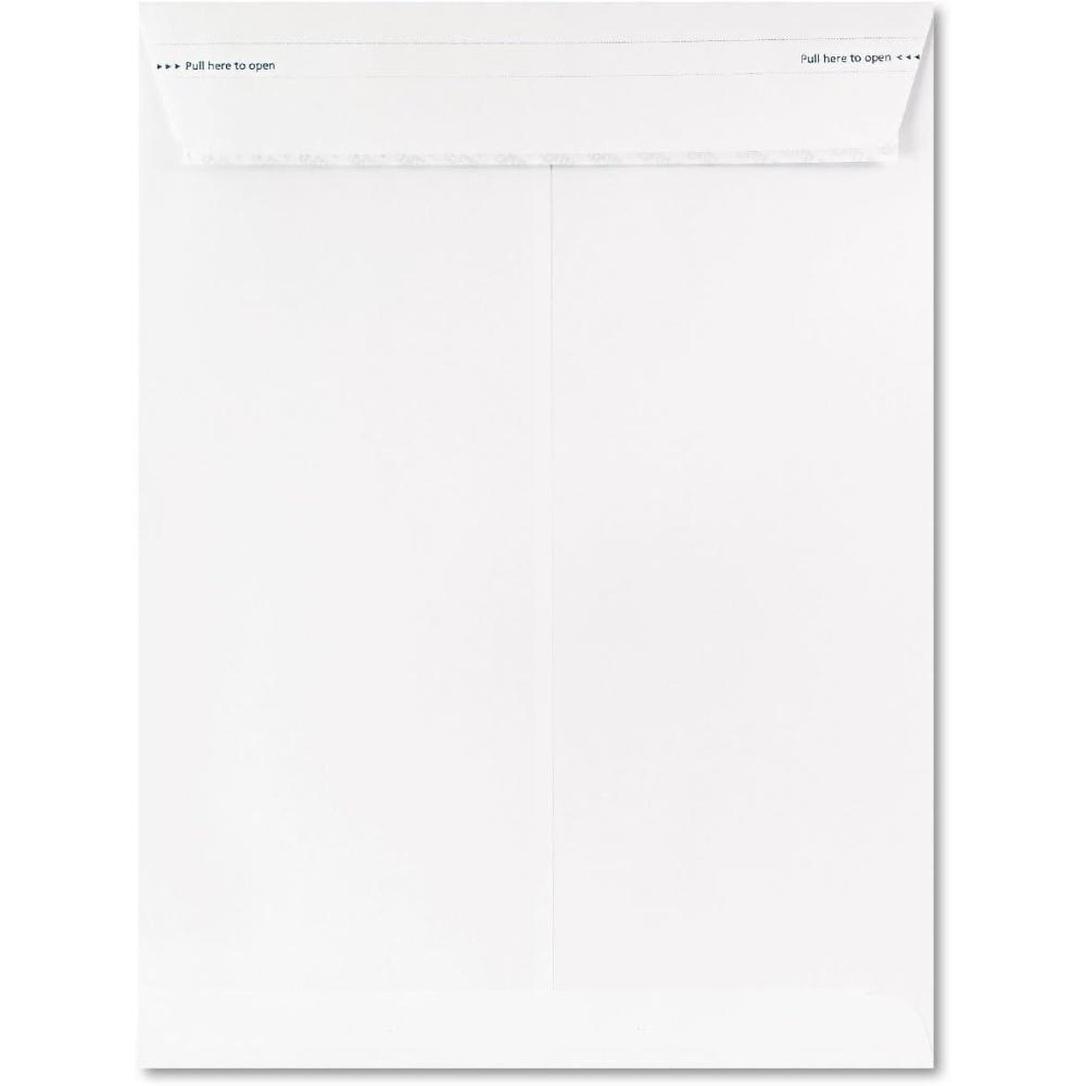 imageAmpad Fastrip Security Catalog Envelope 9 Inch x 12 Inch Peel ampamp Seal Adhesive Security Tint TearAway QuickOpen Strip White 100 Per Box 73127Pack of 100