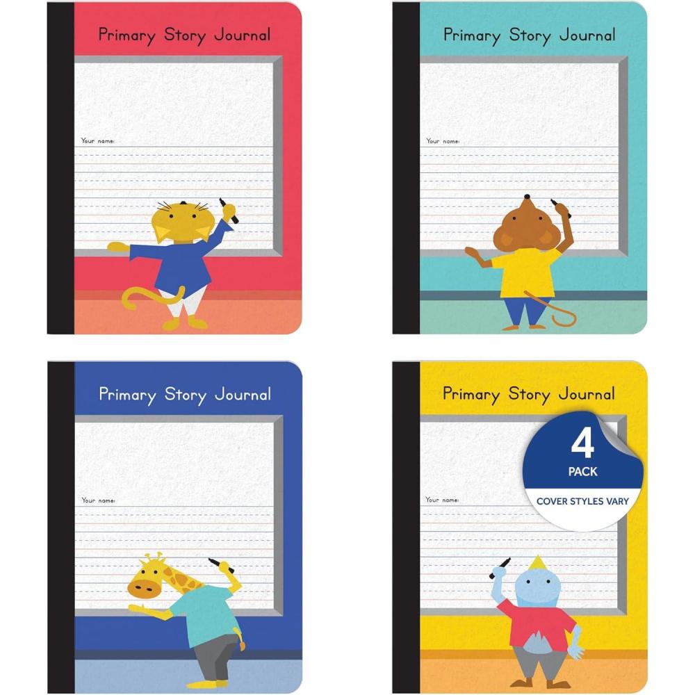 imageOxford Primary Composition Notebooks Kids Handwriting ampamp Drawing Story Journal PreK Grades K2 100 Sheets200 Pages 9 34 x 7 12 63784 Pack of 4Pack of 4