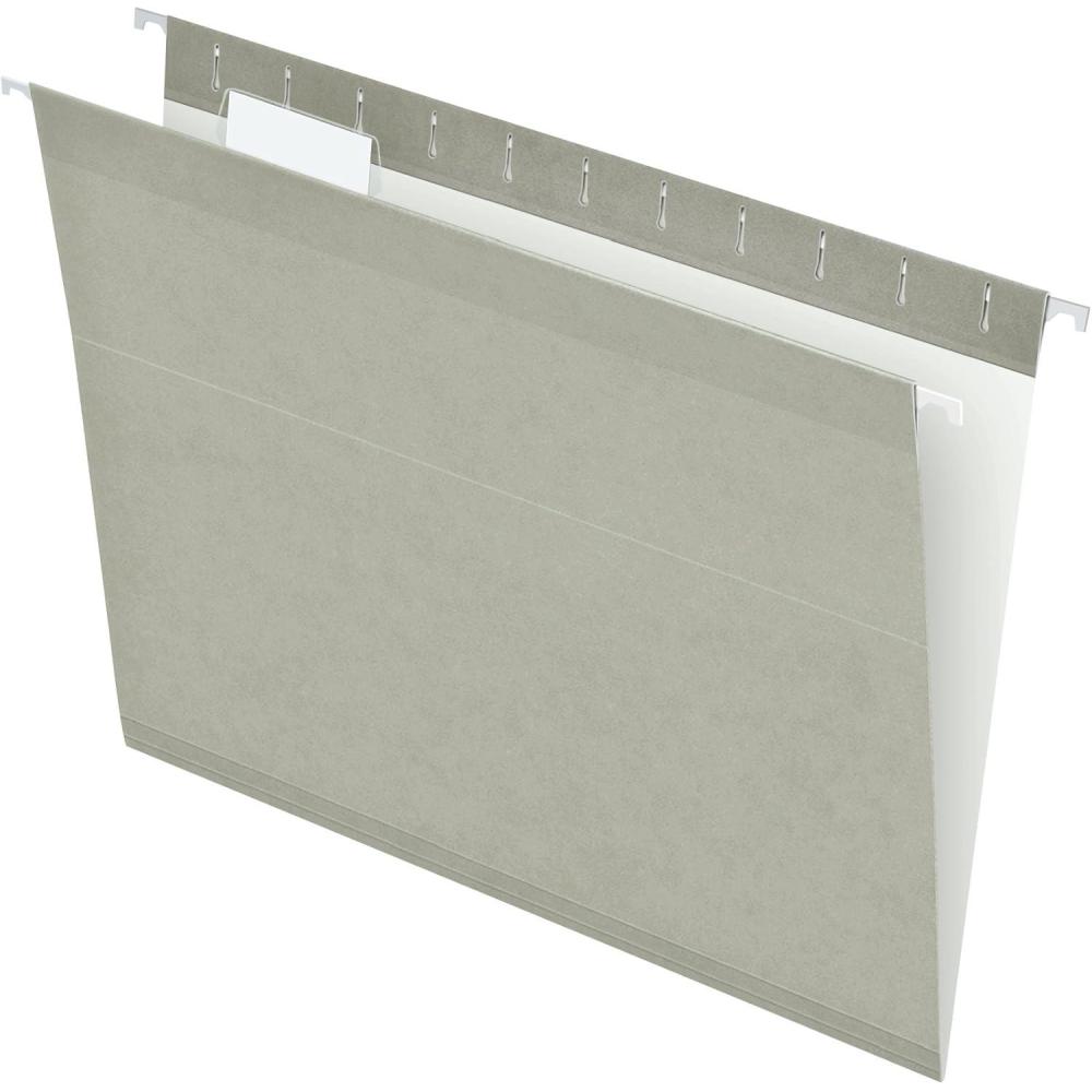 imagePendaflex 04152 15 BLA Reinforced Hanging File Folders Letter Size Black 15 Cut 25BX 4152 15 BLAGray