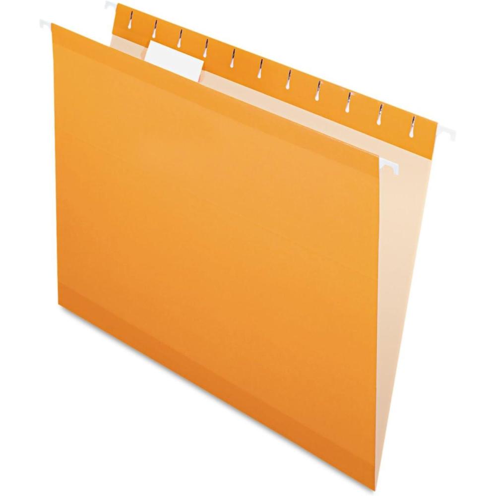 imagePendaflex 04152 15 BLA Reinforced Hanging File Folders Letter Size Black 15 Cut 25BX 4152 15 BLAOrange