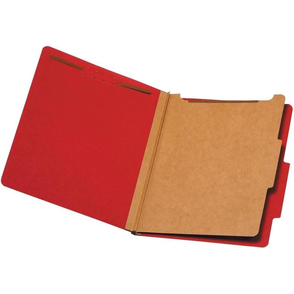 imagePendaflex Classification Folders 1 Divider 2quot Fasteners Letter Dark Green 10Box 23733P SpecialtyBright Red