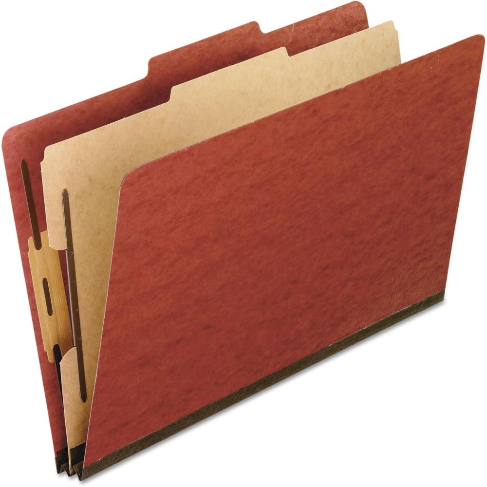 imagePendaflex Classification Folders 1 Divider 2quot Fasteners Letter Dark Green 10Box 23733P SpecialtyRed