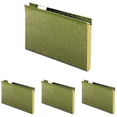 imagePendaflex Extra Capacity Reinforced Hanging File Folders 2quot Legal Size Standard Green 15 Cut 25BX 4153x21 Pack of 4