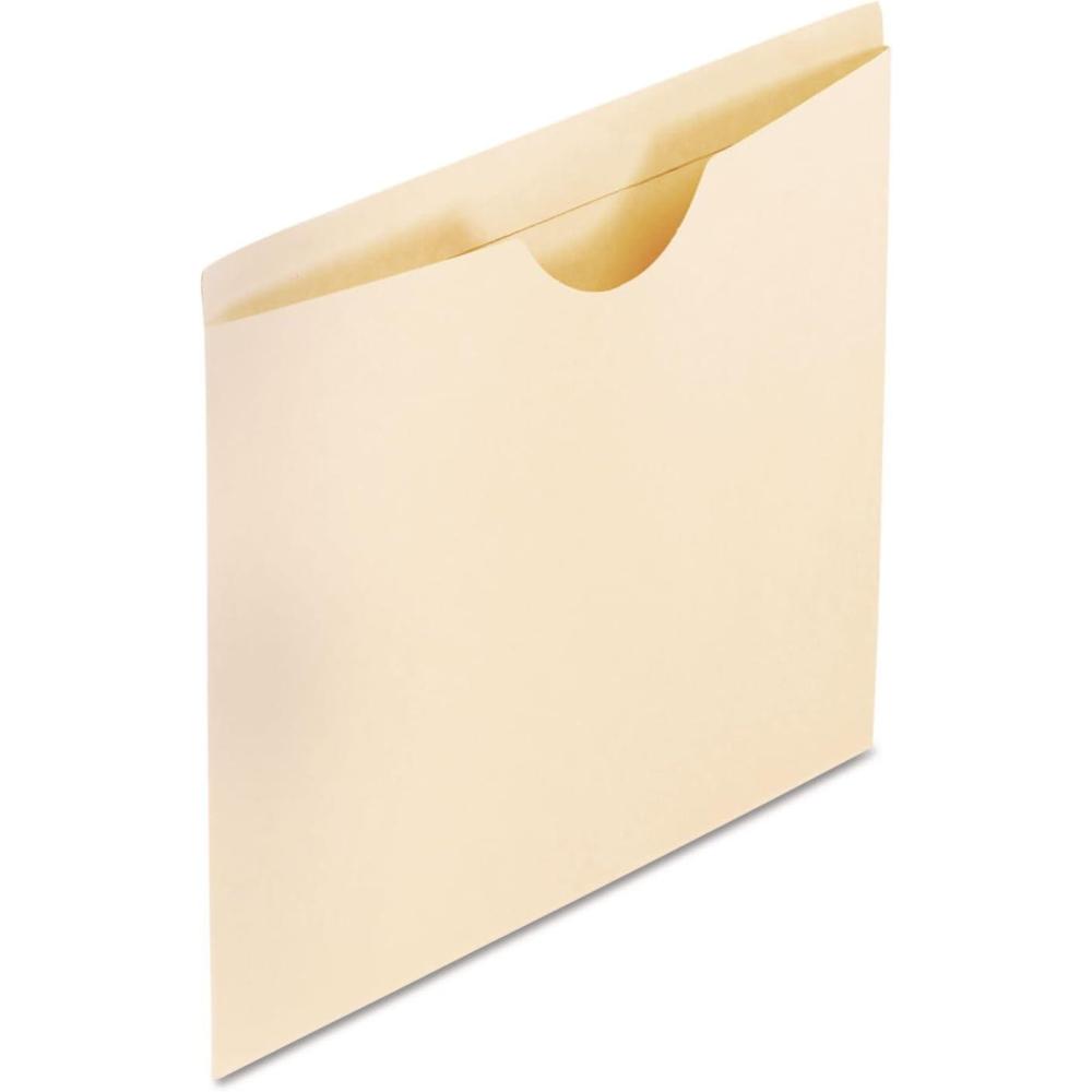 imagePendaflex File Jackets Letter Size Manila 2quot Expansion Reinforced StraightCut Tabs with Thumb Cut 50 per Box 22200EE BeigeFlat  No Expansion