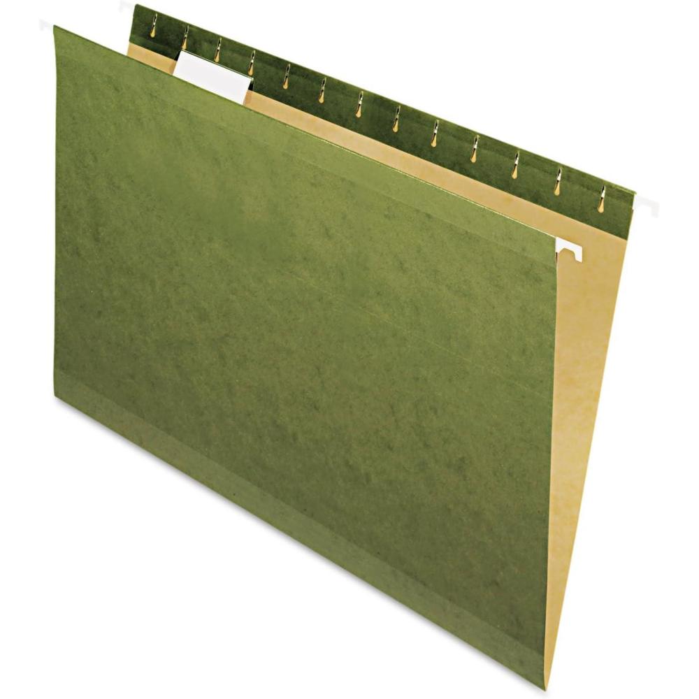 imagePendaflex Reinforced Hanging Folders Legal Size Standard Green 15 Cut 25BX 4153 15Untabbed  Legal Size