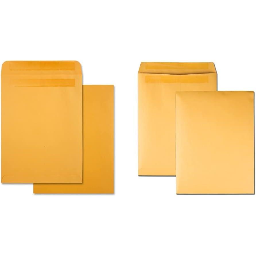 imageQuality Park 9 x 12 Catalog Mailing Envelopes RediSeal Self Seal Envelope Closure 28 lb Kraft Paper 250 per Box QUA43562Envelope  10 x 13