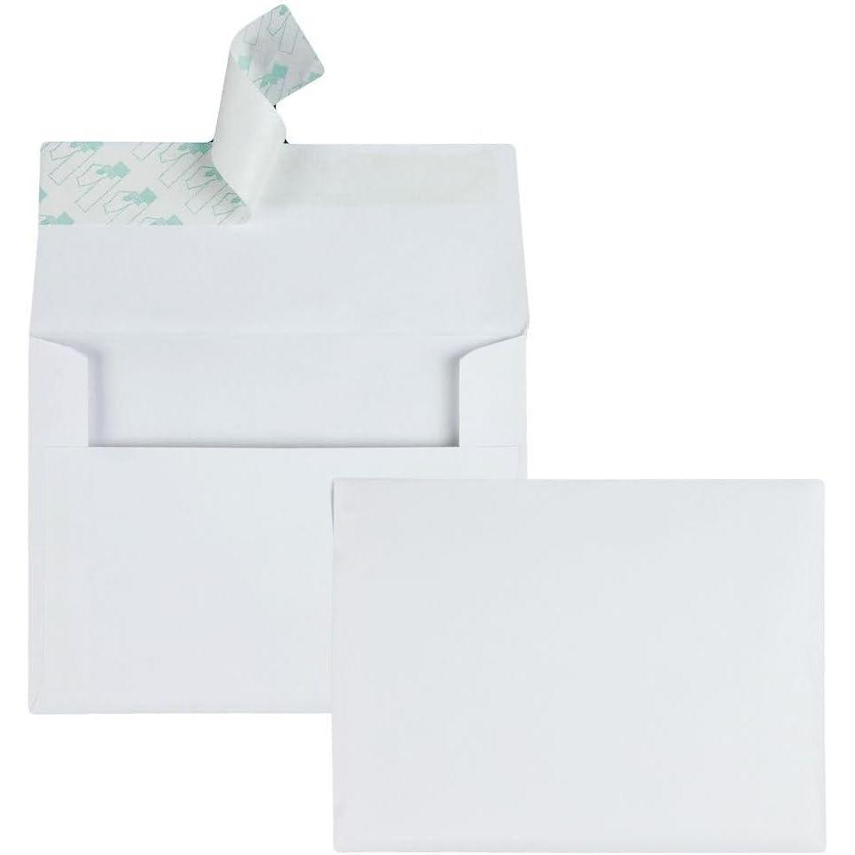 imageQuality Park A2 Invitation Envelopes with Self Seal Closure 438quot x 534quot 24lb White Quarter Fold Sized Envelopes Ideal for Invitations Photos Announcements and Greeting Cards 100Box 10740438 x 534